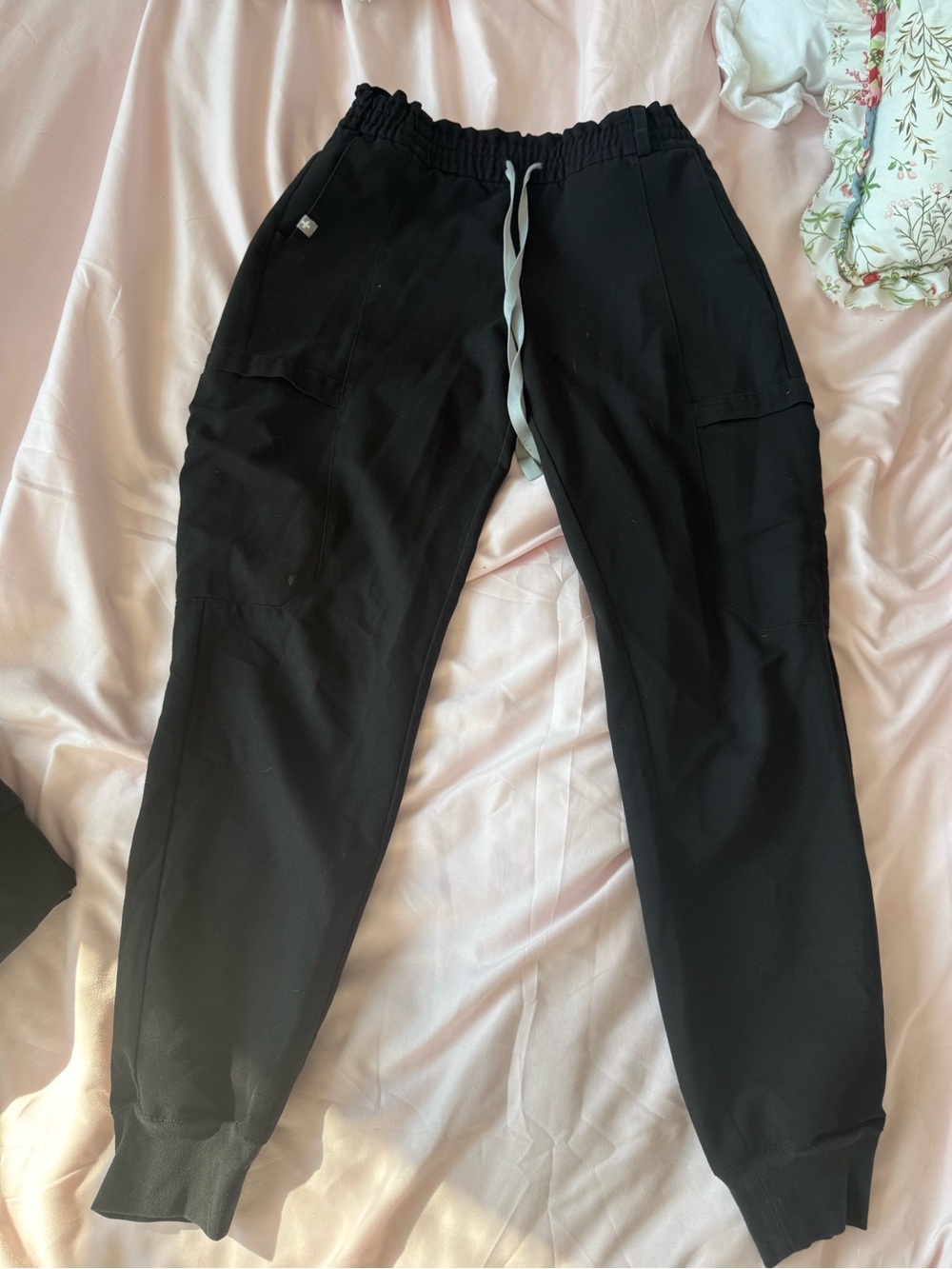 FIGS Black Zamora Jogger Scrub Pants